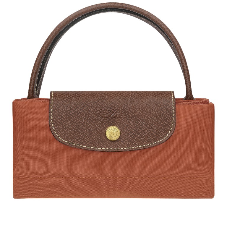 Handtasche Le Pliage S Ziegelrot, Farbe: orange, Marke: Longchamp, EAN: 3597922786862, Abmessungen in cm: 23x22x14, Bild 6 von 7