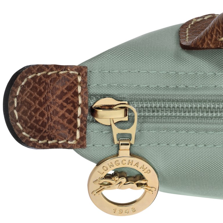 Kosmetiktasche Le Pliage Pochette Celadon, Farbe: grün/oliv, Marke: Longchamp, EAN: 3597922789238, Abmessungen in cm: 17x10x5.5, Bild 6 von 6