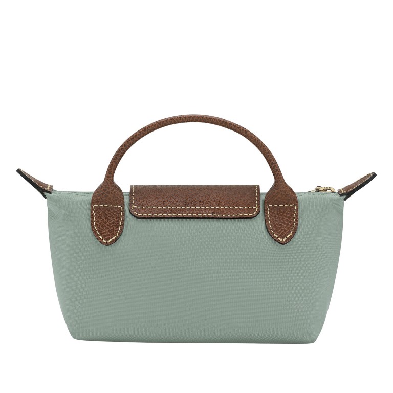 Kosmetiktasche Le Pliage Pochette Celadon, Farbe: grün/oliv, Marke: Longchamp, EAN: 3597922789238, Abmessungen in cm: 17x10x5.5, Bild 3 von 6