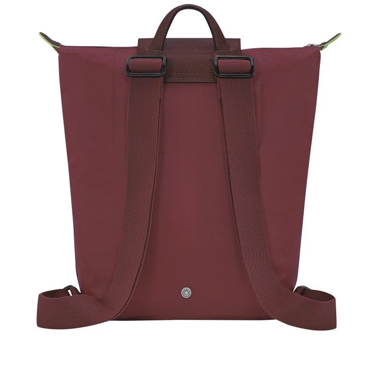 Rucksack Le Pliage Green 919-10284 Granatapfel, Farbe: rot/weinrot, Marke: Longchamp, EAN: 3597922787401, Abmessungen in cm: 28x34x10, Bild 3 von 7