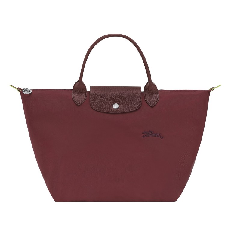 Handtasche Le Pliage Green Handtasche M Granatapfel, Farbe: rot/weinrot, Marke: Longchamp, EAN: 3597922786992, Abmessungen in cm: 30x28x20, Bild 1 von 6