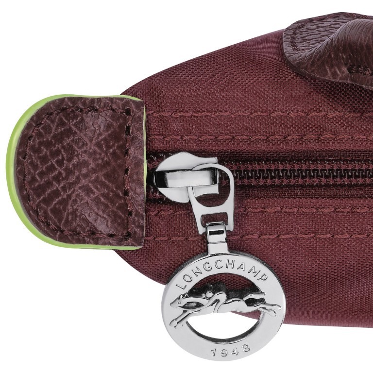 Kosmetiktasche Le Pliage Green Pochette Granatapfel, Farbe: rot/weinrot, Marke: Longchamp, EAN: 3597922787500, Abmessungen in cm: 17x10x5.5, Bild 6 von 6
