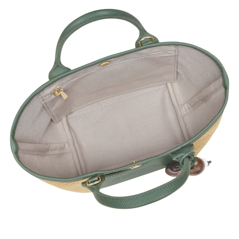 Korbtasche Le Panier Pliage Céramique Oregano, Farbe: grün/oliv, Marke: Longchamp, EAN: 3597922792689, Abmessungen in cm: 16x18x12, Bild 5 von 6