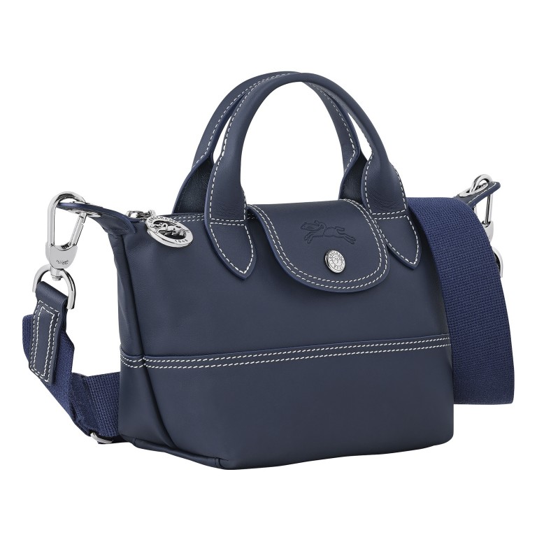 Umhängetasche Le Pliage Xtra XS HGS-1500 Marine, Farbe: blau/petrol, Marke: Longchamp, EAN: 3597922791378, Abmessungen in cm: 17x14x10, Bild 2 von 7