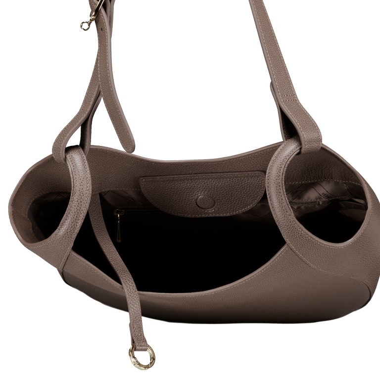 Beuteltasche Le Foulonné 021-10330 Taupe, Farbe: taupe/khaki, Marke: Longchamp, EAN: 3597922799282, Abmessungen in cm: 31x30x8, Bild 5 von 5