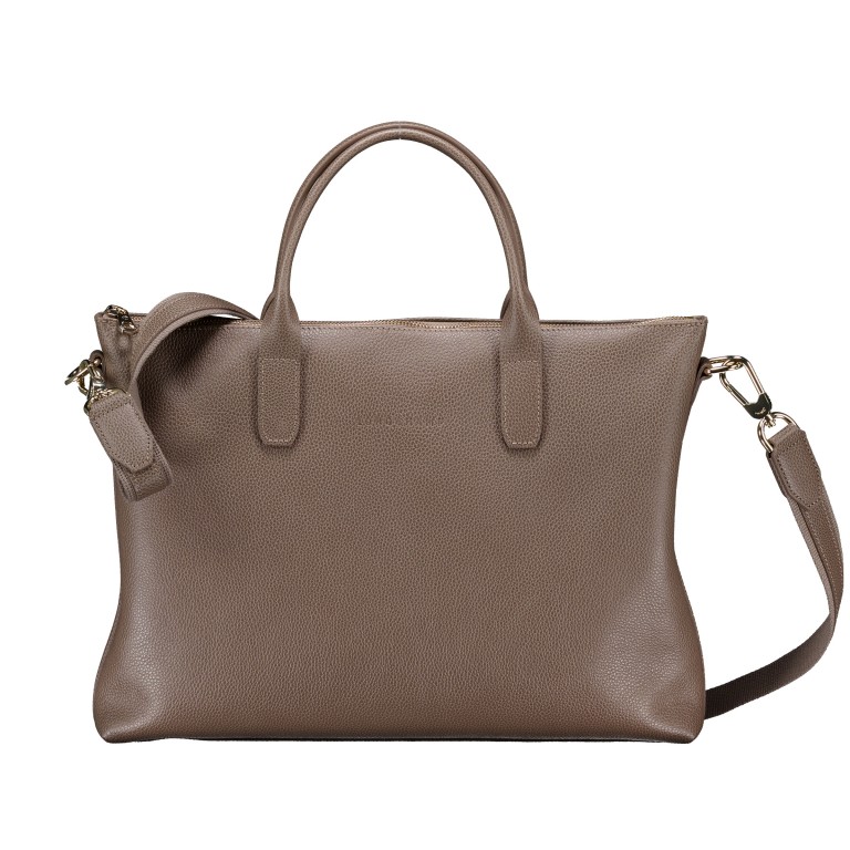 Handtasche / Aktentasche Le Foulonné S Taupe, Farbe: taupe/khaki, Marke: Longchamp, EAN: 3597922798575, Abmessungen in cm: 38x28x7, Bild 1 von 5