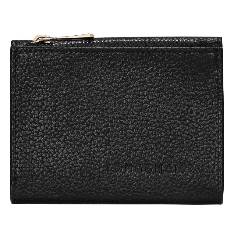 Geldbörse Le Foulonné 021-30049 Black, Farbe: schwarz, Marke: Longchamp, EAN: 3597922795284, Abmessungen in cm: 11x8.5x1.5, Bild 1 von 3