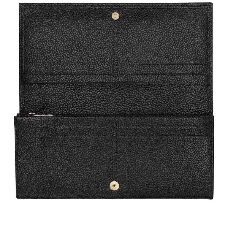 Geldbörse Le Foulonné 021-30050 Black, Farbe: schwarz, Marke: Longchamp, EAN: 3597922795734, Abmessungen in cm: 19.5x9x2, Bild 3 von 3