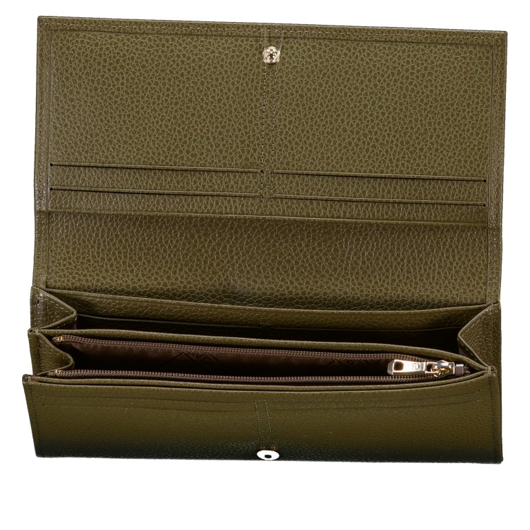 Geldbörse Le Foulonné 021-30050 Capre, Farbe: grün/oliv, Marke: Longchamp, EAN: 3597922798209, Abmessungen in cm: 19.5x9x2, Bild 3 von 3