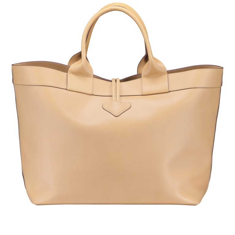 Handtasche Roseau L Sand, Farbe: cognac, Marke: Longchamp, EAN: 3597922797936, Abmessungen in cm: 34x29x17, Bild 3 von 5