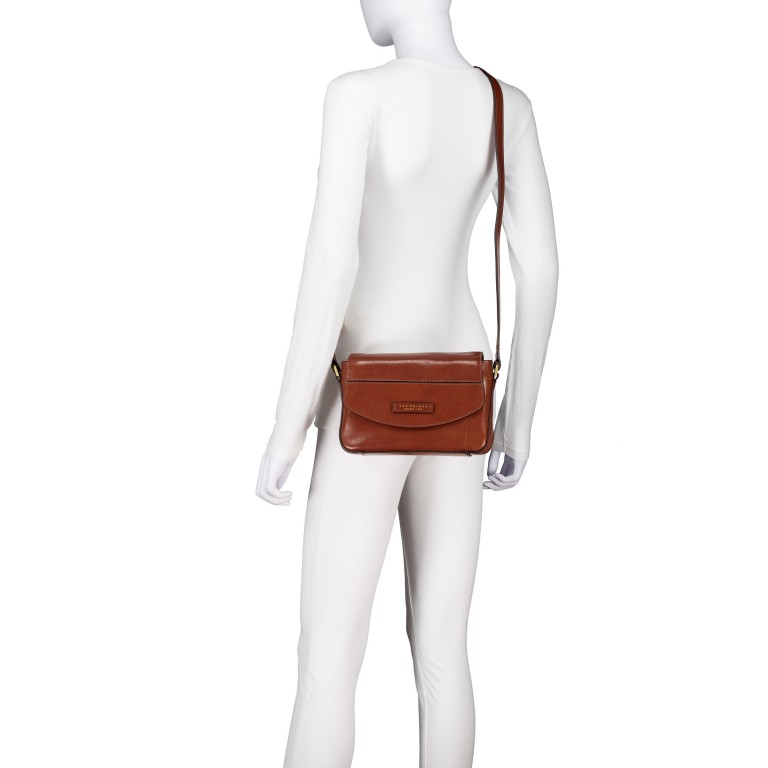 Umhängetasche Iolanda Marrone, Farbe: cognac, Marke: The Bridge, EAN: 8033748578748, Abmessungen in cm: 23x17x7, Bild 5 von 6