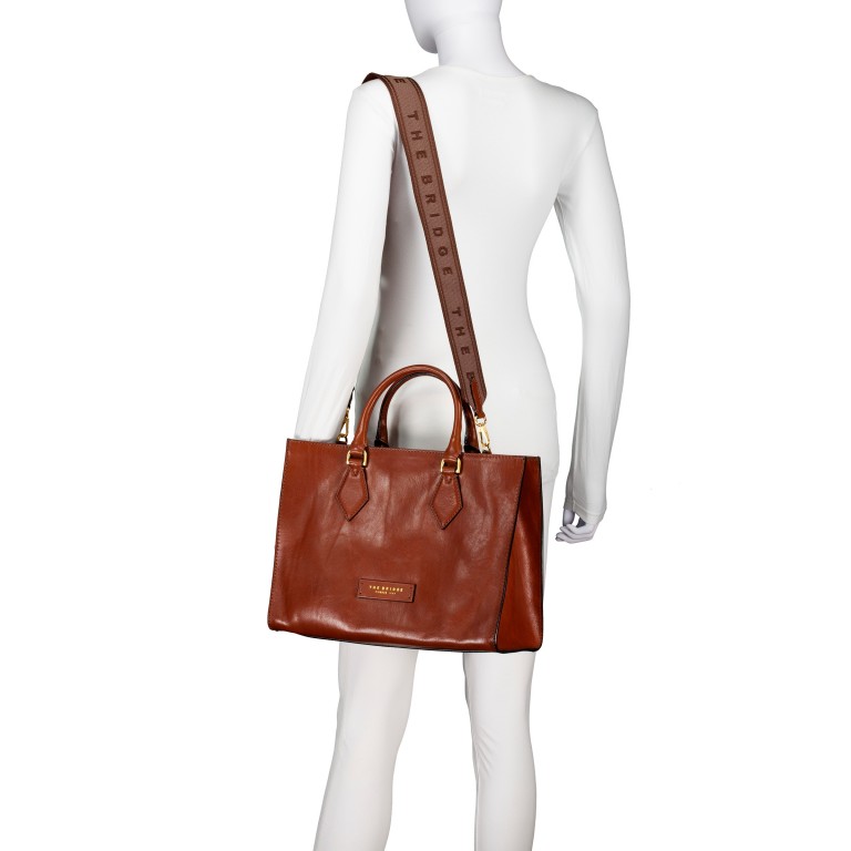 Handtasche Ida Booktote Marrone, Farbe: cognac, Marke: The Bridge, EAN: 8033748577543, Abmessungen in cm: 35.5x27x15.5, Bild 5 von 8