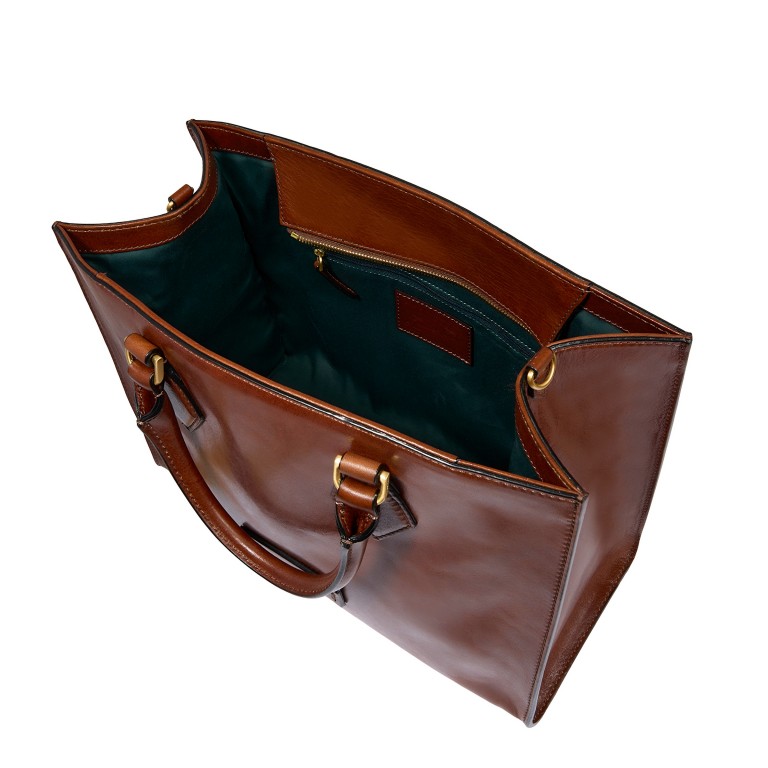 Handtasche Ida Booktote Marrone, Farbe: cognac, Marke: The Bridge, EAN: 8033748577543, Abmessungen in cm: 35.5x27x15.5, Bild 7 von 8