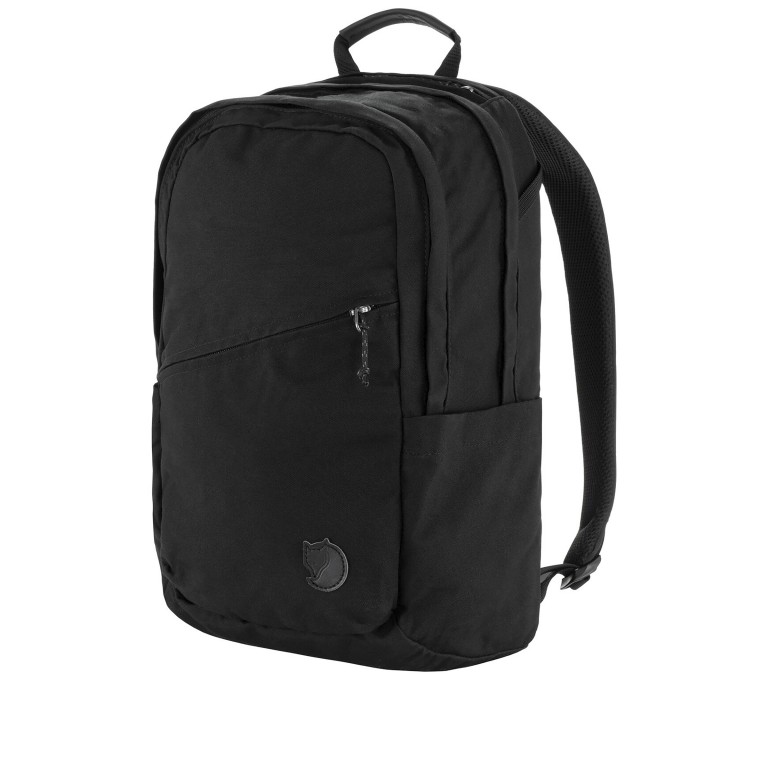 Rucksack Räven mit Laptopfach 15 Zoll Volumen 20 Liter Black Black, Farbe: schwarz, Marke: Fjällräven, EAN: 7323451110290, Abmessungen in cm: 34x42x15.5, Bild 2 von 8