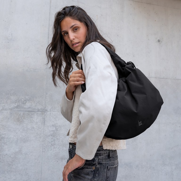 Beuteltasche Mellow Bag Black, Farbe: schwarz, Marke: Got Bag, EAN: 4262457054784, Abmessungen in cm: 50x45x15, Bild 5 von 8