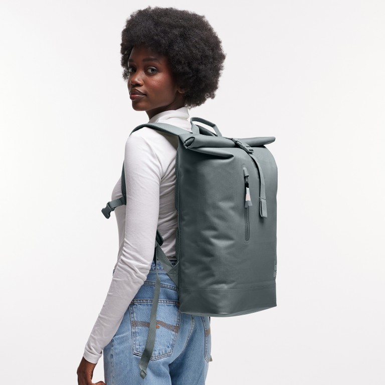 Rucksack Rolltop Lite 2.0 Monochrome Basalt, Farbe: grau, Marke: Got Bag, EAN: 4262457054319, Abmessungen in cm: 32x42x15, Bild 6 von 12