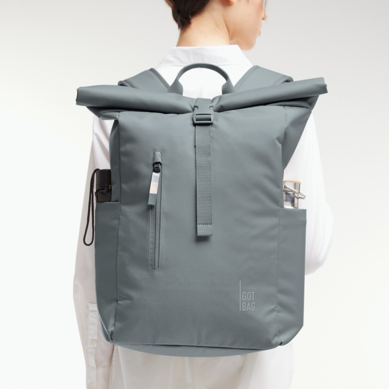 Rucksack Rolltop Easy Monochrome Basalt, Farbe: grau, Marke: Got Bag, EAN: 4262457054333, Abmessungen in cm: 30x42x15, Bild 6 von 10