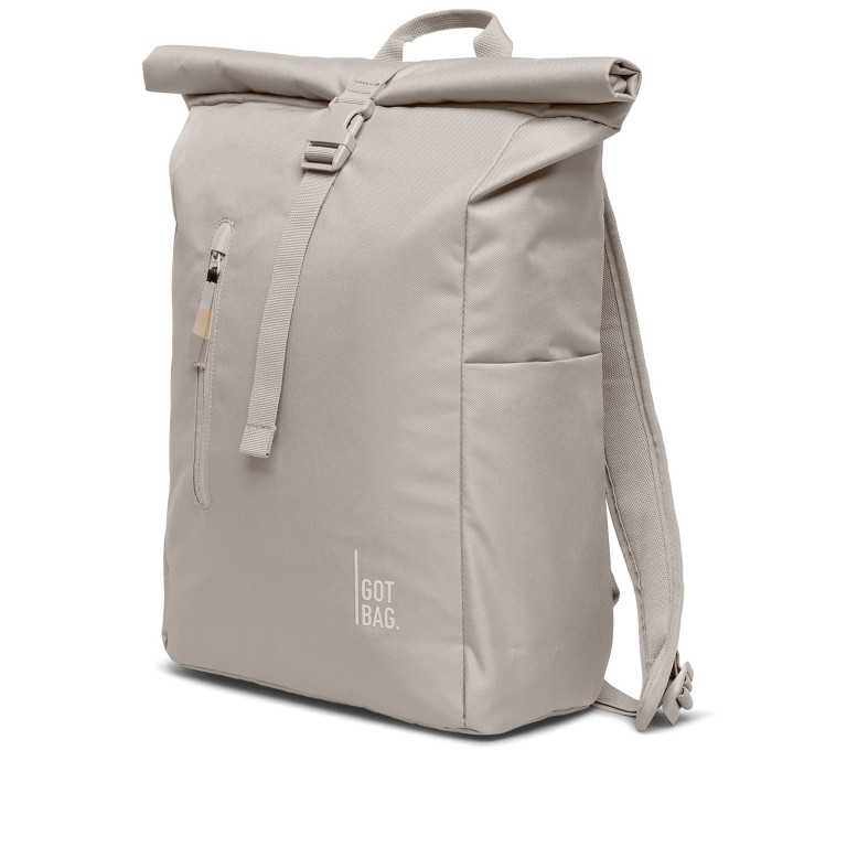 Rucksack Rolltop Easy Monochrome Clam, Farbe: beige, Marke: Got Bag, EAN: 4262457054272, Abmessungen in cm: 30x42x15, Bild 2 von 10
