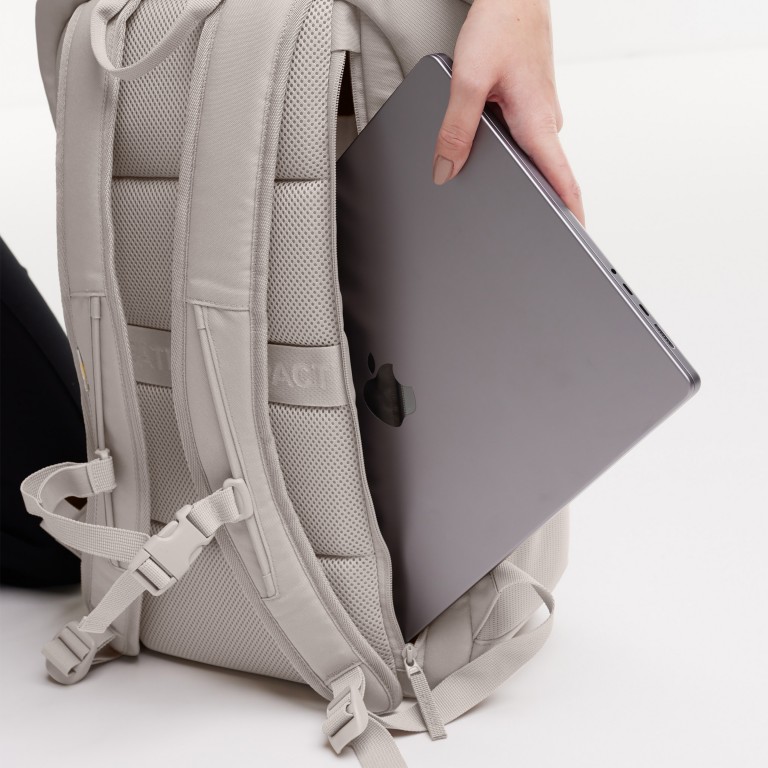 Rucksack Pro Pack Monochrome Clam, Farbe: beige, Marke: Got Bag, EAN: 4262457054265, Abmessungen in cm: 31x47x16, Bild 12 von 15