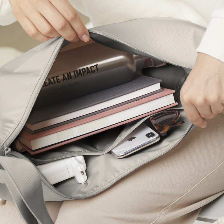 Beuteltasche Moon Bag Large Monochrome Clam, Farbe: beige, Marke: Got Bag, EAN: 4262457054296, Abmessungen in cm: 45x30x15, Bild 6 von 7