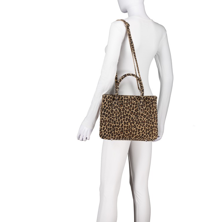 Handtasche Leo Hellbraun, Farbe: braun, Marke: Hausfelder Manufaktur, EAN: 4065646027329, Abmessungen in cm: 29x22.5x12.5, Bild 5 von 7