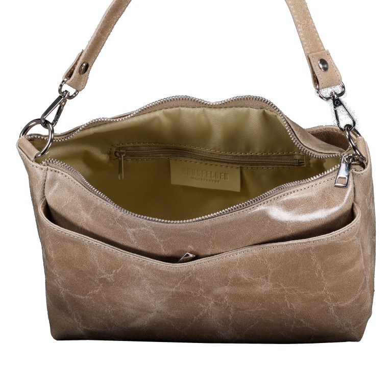 Umhängetasche Elefante Beige, Farbe: beige, Marke: Hausfelder Manufaktur, EAN: 4065646027350, Abmessungen in cm: 26x17.5x10.5, Bild 7 von 7