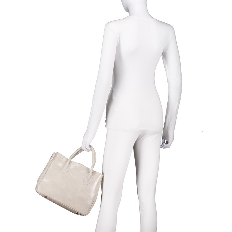 Handtasche Elefante Ecru, Farbe: beige, Marke: Hausfelder Manufaktur, EAN: 4065646027398, Abmessungen in cm: 30x22.5x12.5, Bild 4 von 7