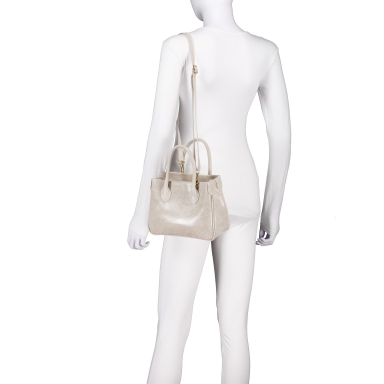 Handtasche Elefante Ecru, Farbe: beige, Marke: Hausfelder Manufaktur, EAN: 4065646027404, Abmessungen in cm: 23x17.5x10, Bild 5 von 7