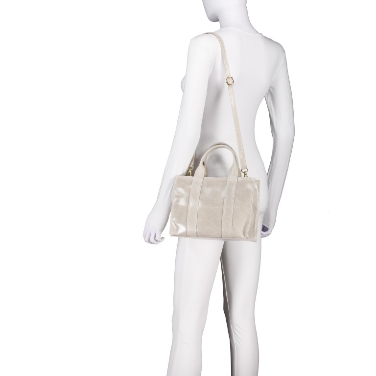 Handtasche Elefante Ecru, Farbe: beige, Marke: Hausfelder Manufaktur, EAN: 4065646027428, Abmessungen in cm: 25x19x12, Bild 5 von 7