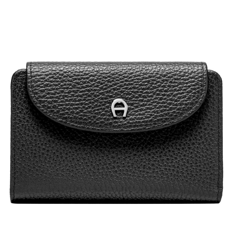Geldbörse Basics 152-065 mit RFID-Schutz Black, Farbe: schwarz, Marke: AIGNER, EAN: 4055539580611, Abmessungen in cm: 14x10x3, Bild 1 von 3