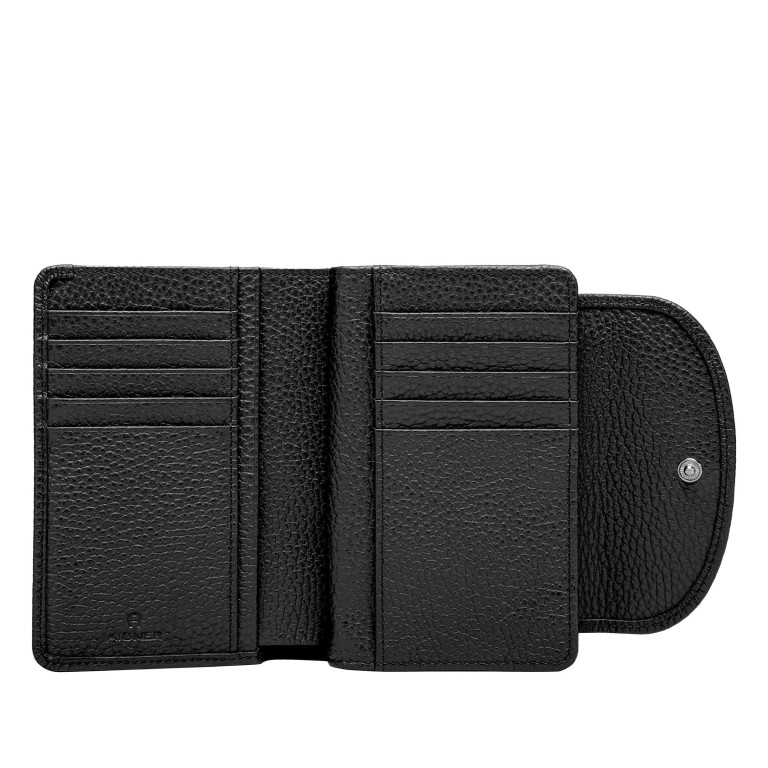 Geldbörse Basics 152-065 mit RFID-Schutz Black, Farbe: schwarz, Marke: AIGNER, EAN: 4055539580611, Abmessungen in cm: 14x10x3, Bild 2 von 3