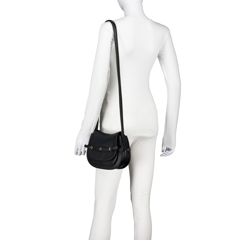 Satteltasche Cavallo S Black, Farbe: schwarz, Marke: AIGNER, EAN: 4055539648373, Abmessungen in cm: 24x20x7.5, Bild 4 von 6
