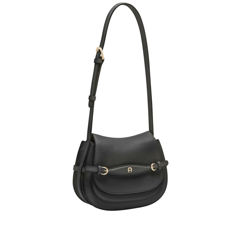 Satteltasche Cavallo S Black, Farbe: schwarz, Marke: AIGNER, EAN: 4055539648373, Abmessungen in cm: 24x20x7.5, Bild 3 von 6