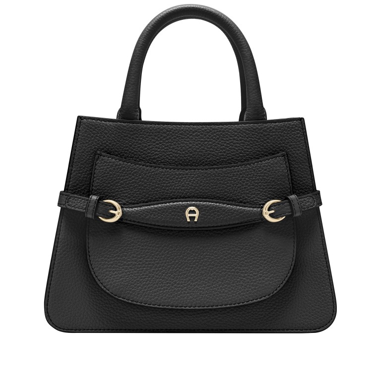 Handtasche Cavallo M Black, Farbe: schwarz, Marke: AIGNER, EAN: 4055539648977, Abmessungen in cm: 25x19x8.5, Bild 1 von 7
