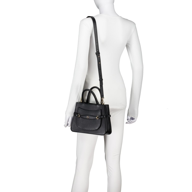 Handtasche Cavallo M Black, Farbe: schwarz, Marke: AIGNER, EAN: 4055539648977, Abmessungen in cm: 25x19x8.5, Bild 5 von 7