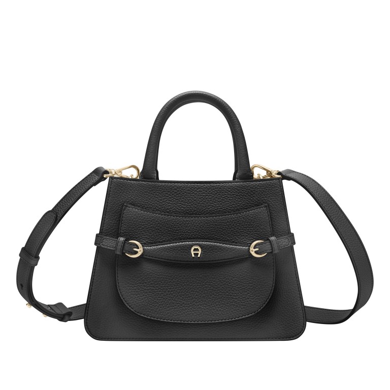 Handtasche Cavallo M Black, Farbe: schwarz, Marke: AIGNER, EAN: 4055539648977, Abmessungen in cm: 25x19x8.5, Bild 2 von 7