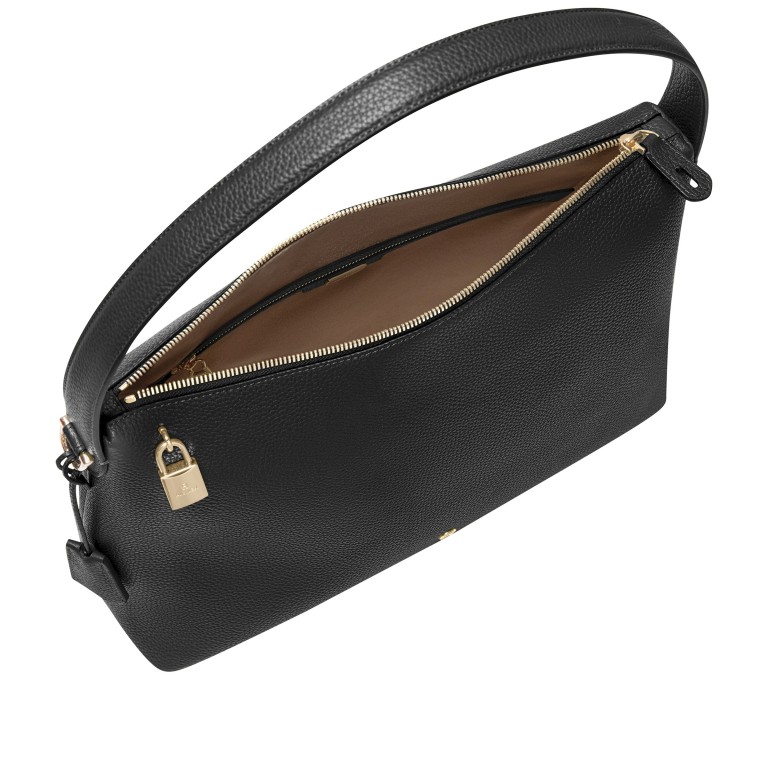 Beuteltasche Delia L Black, Farbe: schwarz, Marke: AIGNER, EAN: 4055539650819, Abmessungen in cm: 38x27.5x12, Bild 4 von 5