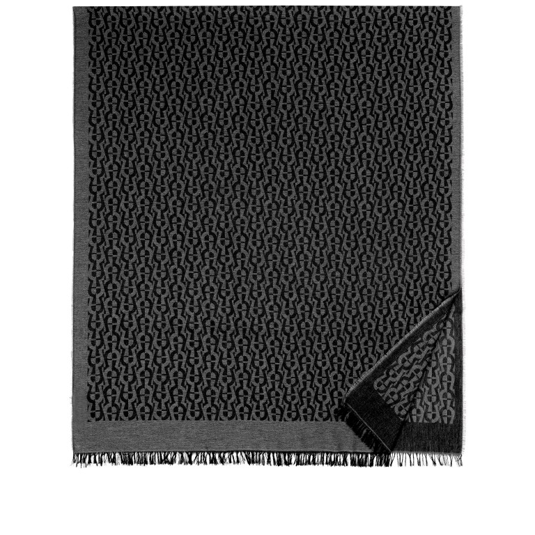 Schal Logo 242-258 Black, Farbe: schwarz, Marke: AIGNER, EAN: 4055539635427, Abmessungen in cm: 80x180x0.01, Bild 1 von 1