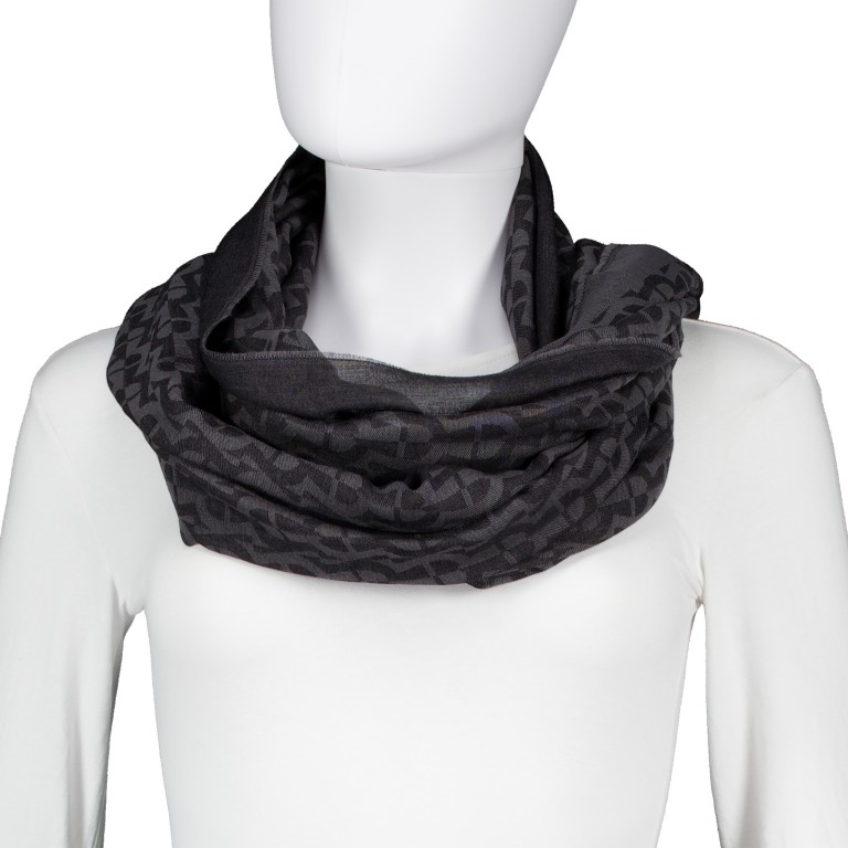 Schal Logo 242-258 Black, Farbe: schwarz, Marke: AIGNER, EAN: 4055539635427, Abmessungen in cm: 80x180x0.01, Bild 4 von 4