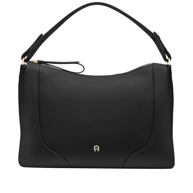Umhängetasche Mara M Black, Farbe: schwarz, Marke: AIGNER, EAN: 4055539650413, Abmessungen in cm: 32x23x9.5, Bild 1 von 7