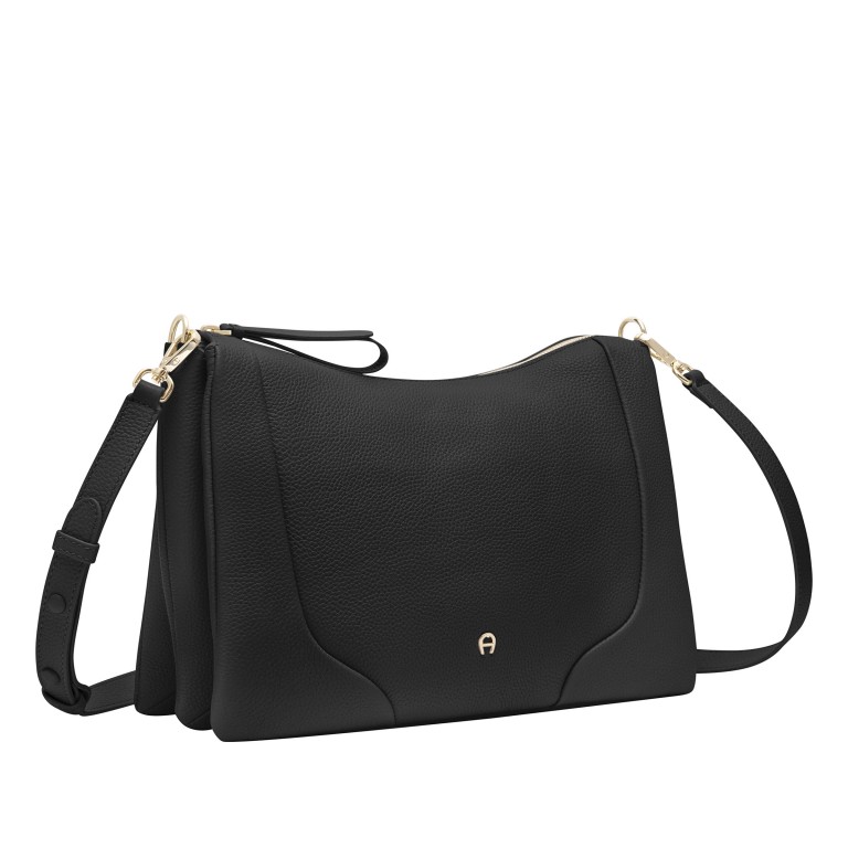 Umhängetasche Mara M Black, Farbe: schwarz, Marke: AIGNER, EAN: 4055539650413, Abmessungen in cm: 32x23x9.5, Bild 3 von 7