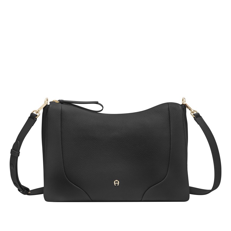 Umhängetasche Mara M Black, Farbe: schwarz, Marke: AIGNER, EAN: 4055539650413, Abmessungen in cm: 32x23x9.5, Bild 2 von 7