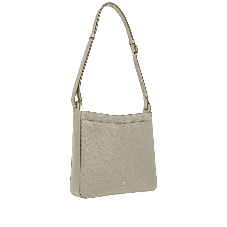 Beuteltasche Pura M Alpaca Beige, Farbe: beige, Marke: AIGNER, EAN: 4055539650345, Abmessungen in cm: 26x27x8, Bild 3 von 5