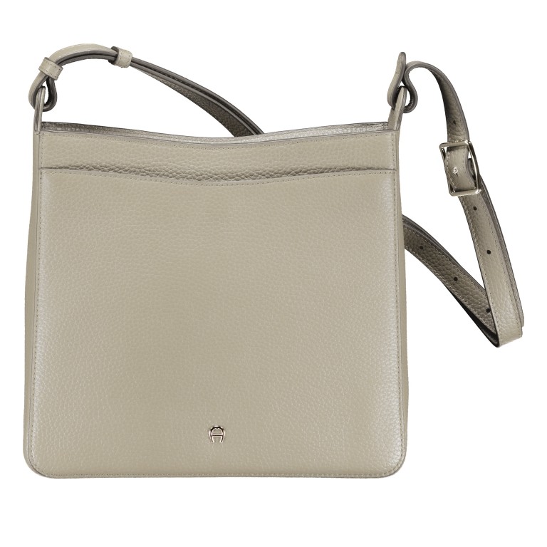 Beuteltasche Pura M Alpaca Beige, Farbe: beige, Marke: AIGNER, EAN: 4055539650345, Abmessungen in cm: 26x27x8, Bild 1 von 6