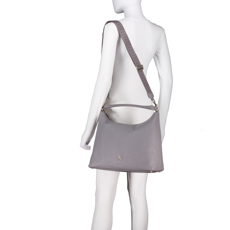 Beuteltasche Zita M Iron Grey, Farbe: grau, Marke: AIGNER, EAN: 4055539651052, Abmessungen in cm: 37x29x16, Bild 5 von 6