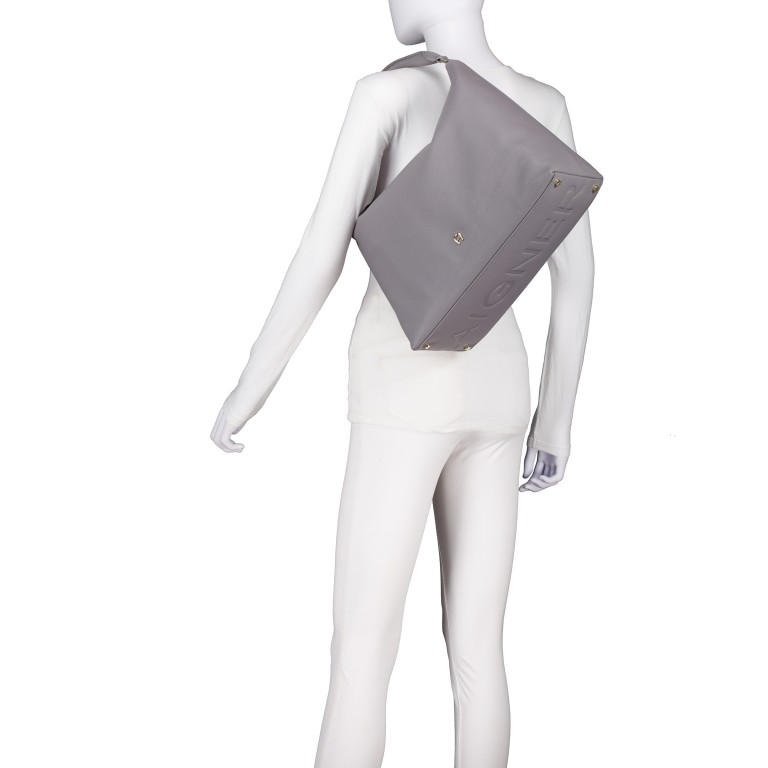 Beuteltasche Zita M Iron Grey, Farbe: grau, Marke: AIGNER, EAN: 4055539651052, Abmessungen in cm: 37x29x16, Bild 4 von 6