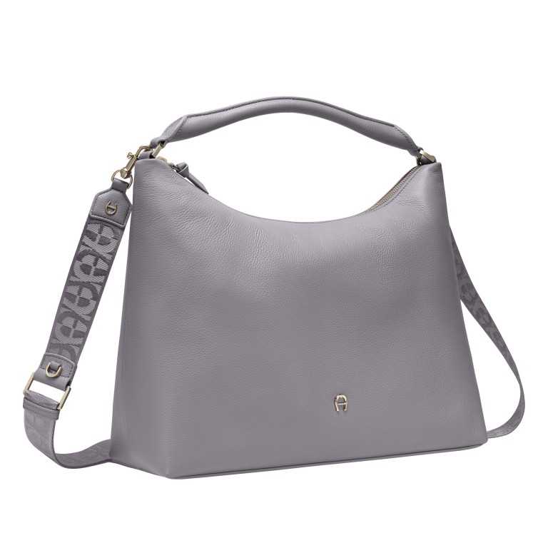 Beuteltasche Zita M Iron Grey, Farbe: grau, Marke: AIGNER, EAN: 4055539651052, Abmessungen in cm: 37x29x16, Bild 3 von 6