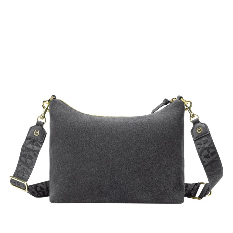 Umhängetasche Zita Suede S Night Grey, Farbe: grau, Marke: AIGNER, EAN: 4055539658006, Abmessungen in cm: 27x22x9, Bild 3 von 6