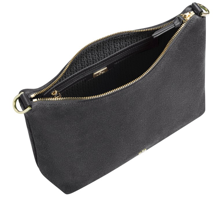 Umhängetasche Zita Suede S Night Grey, Farbe: grau, Marke: AIGNER, EAN: 4055539658006, Abmessungen in cm: 27x22x9, Bild 6 von 6