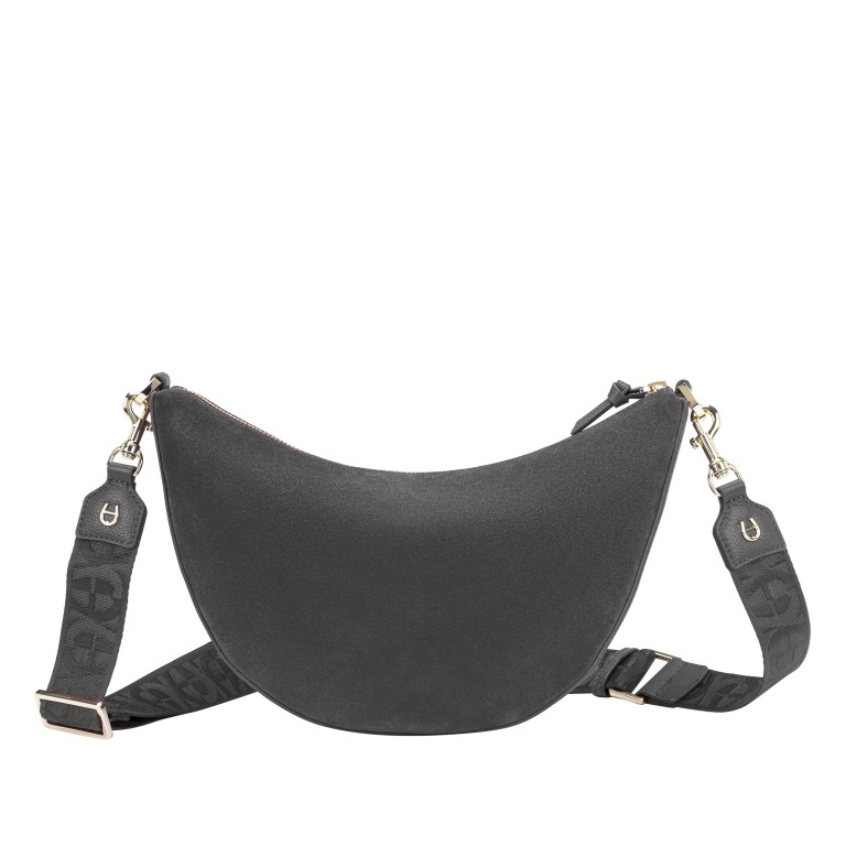 Umhängetasche Zita Suede S Night Grey, Farbe: grau, Marke: AIGNER, EAN: 4055539658068, Abmessungen in cm: 30x19x6.5, Bild 3 von 6